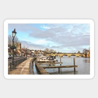 Henley Riverside With a Wonky Lamp Sticker